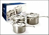 Le Creuset 3-ply Stainless Steel 3 Piece Pan Set
