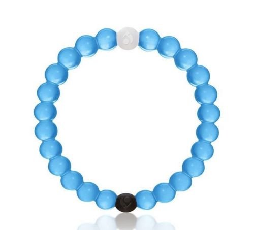 Blue Bracelet with Two Day Shipping Mud from Dead Sea Water from Mount Everest (Medium, Blue)
