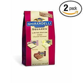 Ghirardelli Chocolate Squares Limited Edition Holiday Assortment, 9.03-Ounce Packages (Pack of 2)