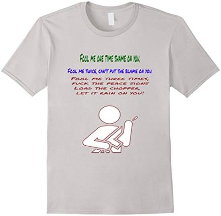 Men's I crazy rapper J-COLE - Fool me one, twice, three times Medium Silver
