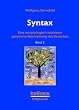 Syntax. Eine morphologisch motivierte generative Beschreibung des Deutschen. Band 2