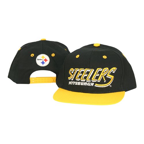Pittsburgh Steelers Flat Bill Snap Back Adjustable Baseball Hat