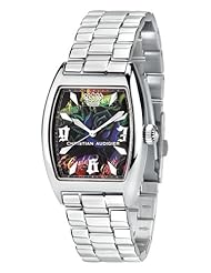 Christian Audigier Unisex INT-308 Intensity Sky Garden Stainless Steel Watch