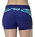 Layer 8 Womens Print Performance Shorts with Compression Second Layer
