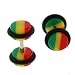 Fake Acrylic Plugs - Red-Green-Yellow 16g Wire; 2G (6mm) - Sold as a Pair