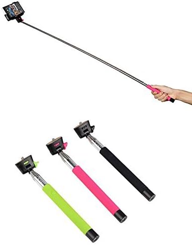 FlyingBee Rechargable Selfie Stick with Bluetooth Remote Button Shutter Extendable Self Portraits Pole Handheld Monopod for iPhone 5 5S 5C 4 4S Samsung Galaxy Note 3 2 S5 S4 S3 i9220 i9250 i9300 i9500 i9190 iPhone 5 5S 5C 4 4S (green1)