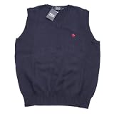 【POLO】綿100％　5Ｇ　無地Ｖベスト