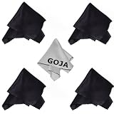 Fisheye Lens, (5 Pack) MagicFiber Ultra Fine Goja Microfiber Cleaning Cloths for LCD screen, Camera Lens, Glasses and other delicate surfaces (4 Black, 1 Grey / Premium 200mg) Removes fingerprints and oil with just a swipe! Perfect for Tablets (iPad, Xoom, Galaxy Tab, Kindle, Nook), Cell Phone (iPhone, HTC, Droid, Samsung, Android, Blackberry), Laptop and LCD TV screens