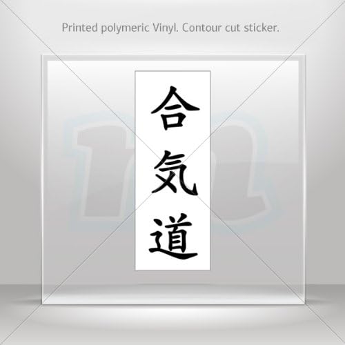 Stickers Decal Hieroglyph Aikido (___/___) Tablet Laptop Weatherproof Sports Motorbikes 0500 X2596