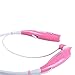 Bradychan V4.0+EDR HV-800 Bluetooth 4.0 Neckband Sport Stereo Headset for Smartphones & Bluetooth Enabled Tablets - 3-Piece - Pink