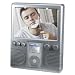 MP3 Shower Radio with Fog Free Mirror (Silver) (7.8
