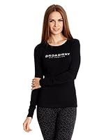 Broadway NYC Camiseta Manga Larga Atlanta (Negro)