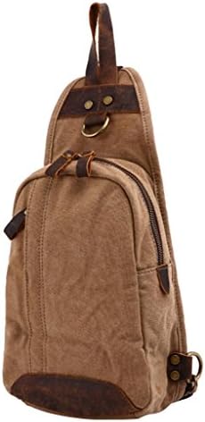 GFE Unisex Single Strap Outdoor Sports Travel Moto Canvas Chest Bag Khahi