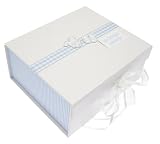 from White Cotton Cards White Cotton Cards New Clothes Baby Boy A5 Keepsake Box (Model BC2)