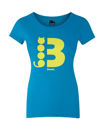 Bench Damen T-Shirt Miau, blue danube, XL, BLGA2234_BL143 Preisvergleich