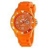 Ice Watch - SI.OE.S.S.09 - Montre Femme - Quartz Analogique - Cadran Orange - Bracelet Silicone Orange - Petit Mod�le