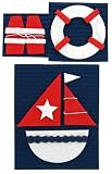 Westrim Paper Bliss Adhesive Embellishments, Out To Sea Assorted 3/Package