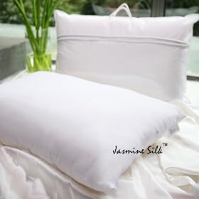 Luxury Soft 50% Mulberry Silk and 50% Polyester Core Filled Silk Pillow (50cm x 70cm)