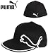 Puma Golf Men's 210 Fitted Monoline Cap (Black/White, Large-X-Large)