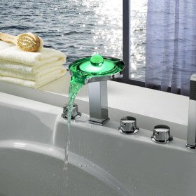 Color Changing LED Tub (Chrome Finish