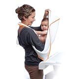 aacua 4 in 1 Multi-Use Bath Towel (White) - Orange Trim