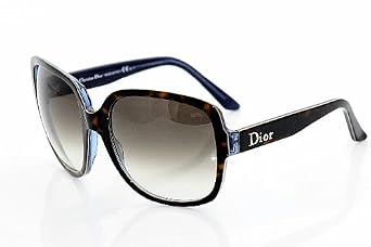 Click here to buy Christian Dior Ladies Diormitza3 Tortoise Blue Frame Grey Gradient Lens Plastic Sunglasses by Christian Dior.