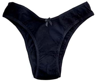 Hering Women's High-Cut Tanga Panties 777M - BLACK, L at Amazon Womenâs Clothing store: