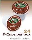 Green Mountain Hot Cocoa, Chocolate K-Cups for Keurig Brewer, 24 ct with 2 Organic Green Tea Bags