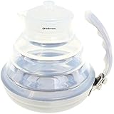 Freshware PT-100 Collapsible Silicone Stainless Steel Water Kettle/Tea Pot for Outdoor Camping and Hiking, 5-cup