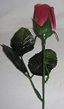 Long Stem Single VELVET Silk Rose Flower - Wedding Flowers - Bridal/Floral - Dusty Rose