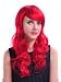 Popular Women's Anime Wave Costume Play Wig (Model: Jf010128) (Red)