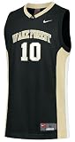 Wake Forest Demon Deacons #10 Black College Basketball Jersey By Nike Team Sports (L=44)