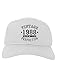 TooLoud 30th Birthday Vintage Birth Year 1988 Adult Baseball Cap Hat - White