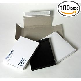 DVD CASE Mailer, Paperboard with Self-Adhesive Closure - 100 Per Box