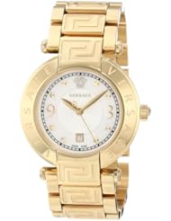 Versace Womens 68Q70D498 S070 Reve Gold Plated Mother-Of-Pearl Bracelet Watch