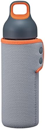 LockandLock CASA ZEN Two-Tone Ring & Soft Handle Glass Water Bottle 16.90oz (Orange)