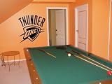 WALL STICKER MURAL VINYL NBA Oklahoma City Thunder 001
