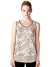 Limited Collection Scribbled Daisy Print Camisole Top