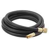 Bayou Classic 7908, 8-Ft. High Pressure LPG Hose, 1/4' MNPT x 3/8' FNPT Brass Connector, 350-PSI Maximum Use