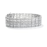 Mariell ~ Cubic Zirconia Baguette Bridal Bracelet