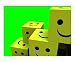 Happy Cubes 6 Motivational Photographic Poster Print by Harveys Art, 20x16