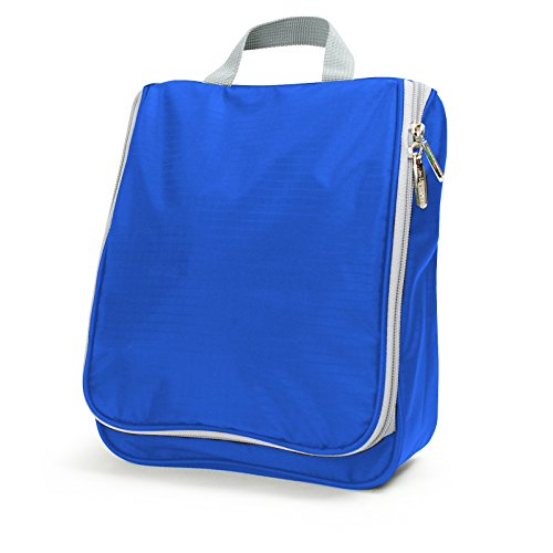 Lavievert Toiletry Bag / Portable Travel Organizer / Household Storage Pack / Bathroom Makeup or Shaving Kit with Hanging for Business, Vacation, Household - Blue Lavievert Toiletry Bag / Portable Travel Organizer / Household Storage Pack / Bathroom Makeup or Shaving Kit with Hanging for Business, Vacation, Household - Blue