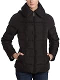 Jessica Simpson Women's Short Hooded Puffer With Zip Closure - 78117,Black,Medium