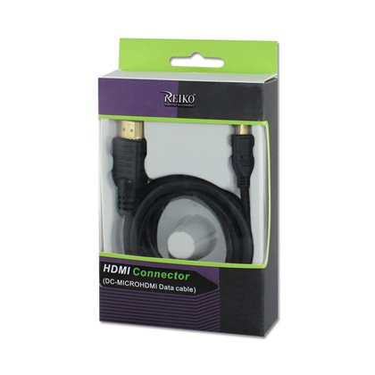 High Speed Micro-HDMI to HDMI Cable with Ethernet - 6ft