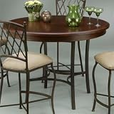 Pastel Atrium Counter Height Table w/Apron in Autumn Rust