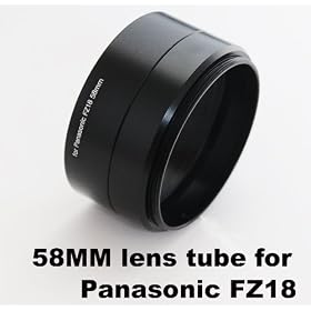 Janco 58MM Diameter lens adapter tube for Panasonic DMC-FZ18, DMC-FZ28, DMC-FZ35 and DMC-FZ38 to accept 58MM Filter, Lens caps, adapters & auxiliary lens