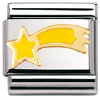 Nomination Composable Classic CHRISTMAS Edelstahl, Email und 18K-Gold (Komet GELB) 030225 Preisvergleich