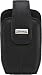 BlackBerry Curve 8300, 8310, 8320, and 8330 Leather Swivel Holster-Pitch Black