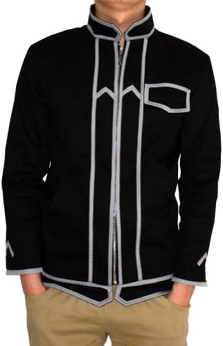 Aovei SAO Kirito Sword Art Online Black Jacket Cosplay,Medium