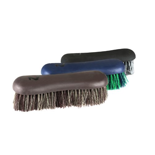 HORZE Soft Grip Dandy Brush - Short Bristle - Brown - One Size